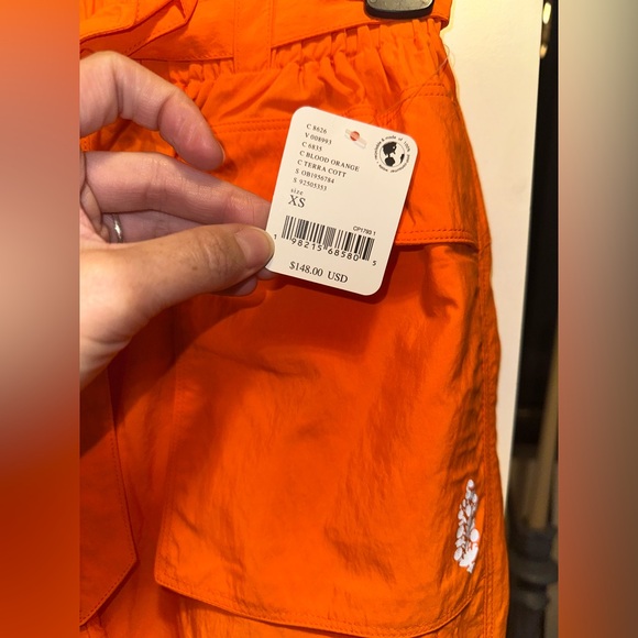 NWT FREE PEOPLE Movement In The Wildflowers Pants In Blood Orange - Picture 11 of 14